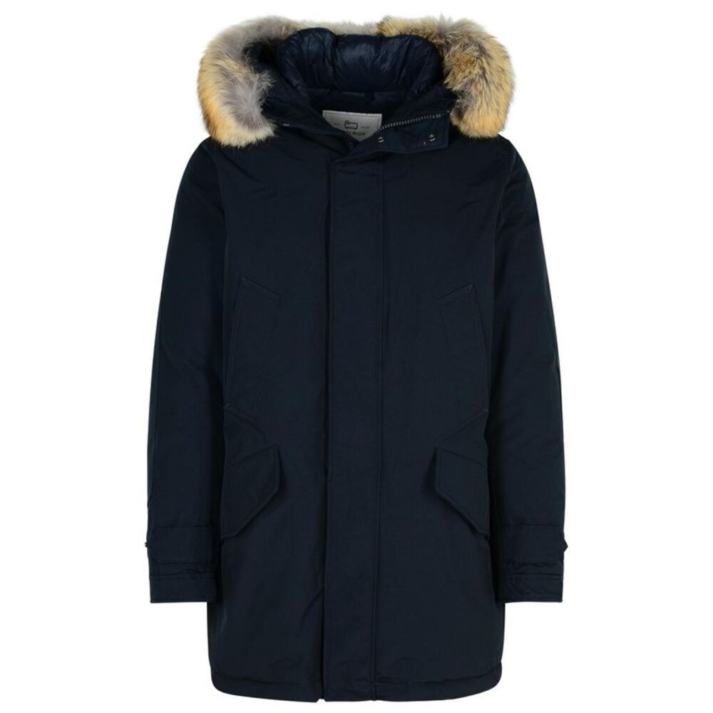 Woolrich John Rich & Bros 'Polar' Blue Cotton Blend Parka Men
